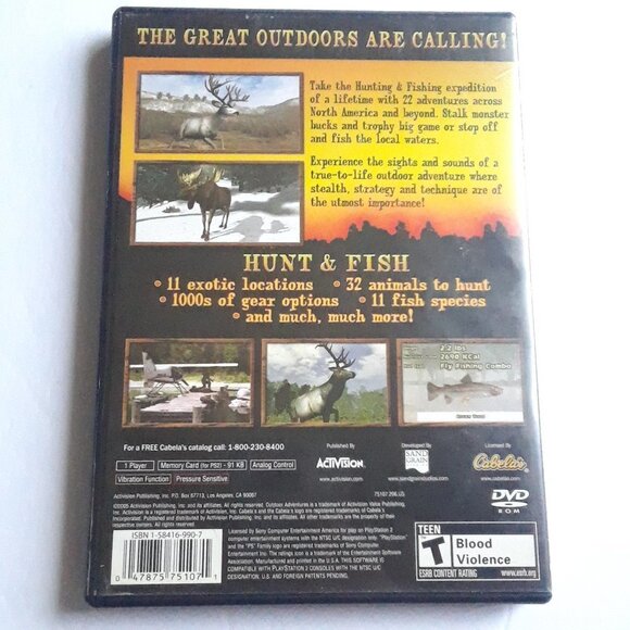 Cabela's Outdoor Adventures Playstation 2 Game PS2 - Picture 3 of 3